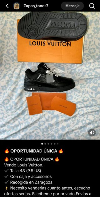 Zapatillas Louis Vuitton Talla 43