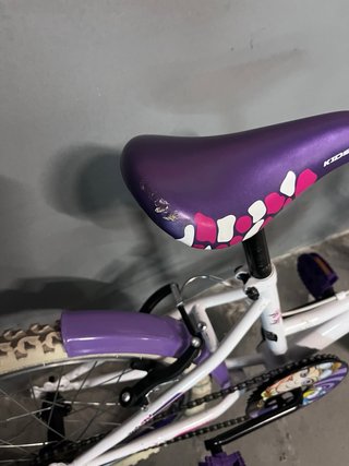 Bicicleta infantil 20 blanca y morada