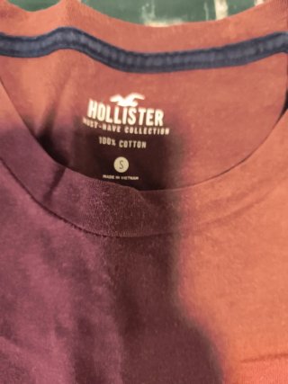 Camiseta Hollister S Degradado Rojo/Rosa