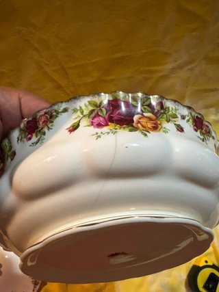 Legumbrera Sopera Royal Albert Flores Doradas