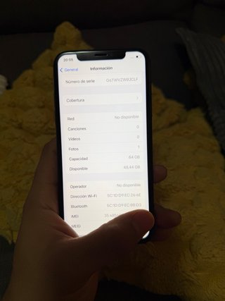 iPhone X 64GB Batería al 100%