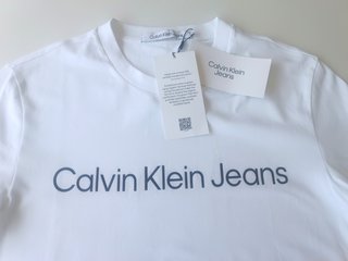 Camiseta Calvin Klein Jeans Blanca Talla M