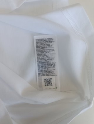 Camiseta Calvin Klein Jeans Blanca Talla M
