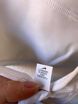 Sujetador deportivo Nike blanco