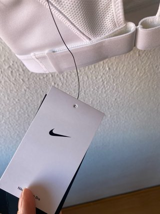 Sujetador deportivo Nike blanco