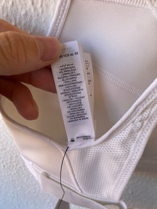 Sujetador deportivo Nike blanco