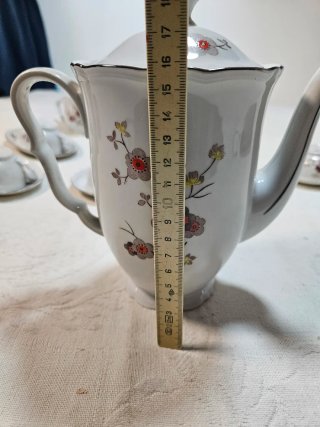 Servizio Tè/Caffè Vintage Porcellana Fiori