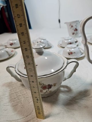 Servizio Tè/Caffè Vintage Porcellana Fiori
