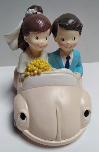 Figura Pastel Novios Cerámica