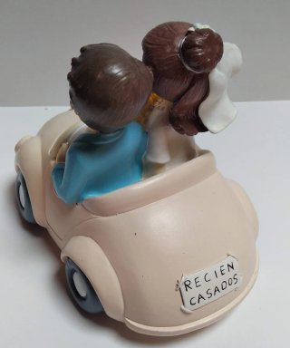 Figura Pastel Novios Cerámica