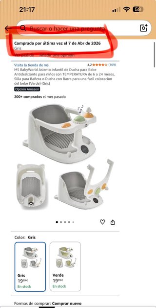 Asiento Bañera Bebé MS BabyWorld