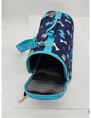 BPS Transportín Portador Bolsa Bolso de Tela para Mascotas Perros Gatos Animales Transportadoras 3 Tamaños S/M/L Elegir (S - Azu