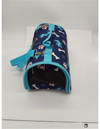BPS Transportín Portador Bolsa Bolso de Tela para Mascotas Perros Gatos Animales Transportadoras 3 Tamaños S/M/L Elegir (S - Azu