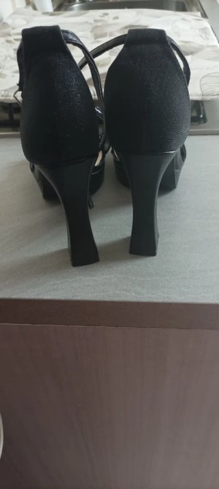 Sandali LARA MODE donna tacco nero taglia 40