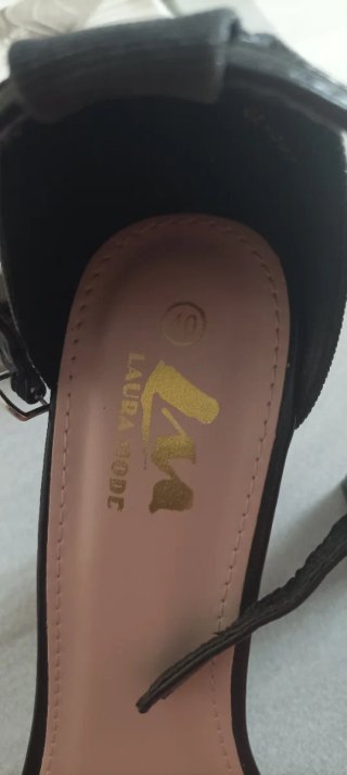 Sandali LARA MODE donna tacco nero taglia 40