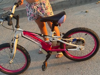 Bicicleta infantil California rosa