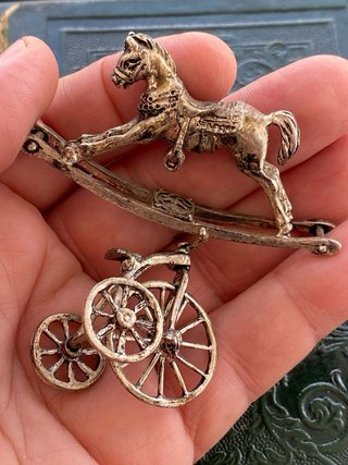 Pareja antiguas figuras miniatura de colección