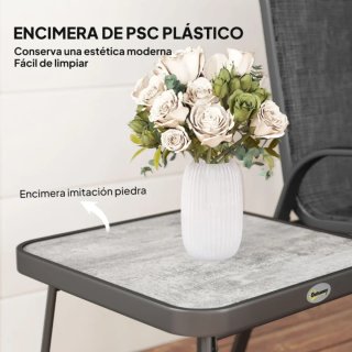 Set da Giardino con 2 Poltrone + Tavolo