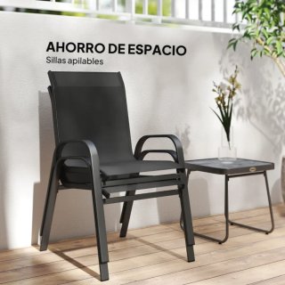 Set da Giardino con 2 Poltrone + Tavolo
