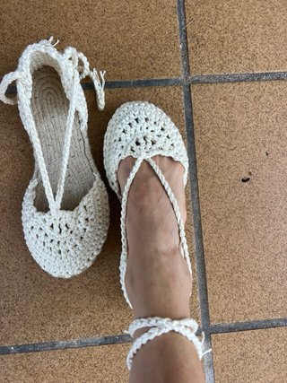 Alpargatas Crochet Hechas a Mano Talla 35-42