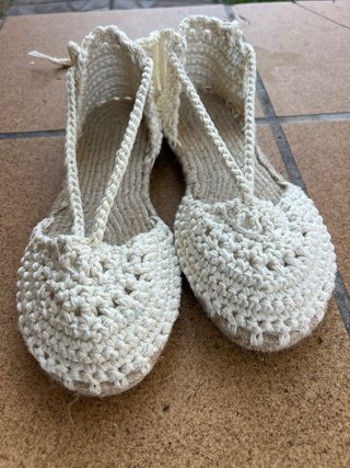 Alpargatas Crochet Hechas a Mano Talla 35-42