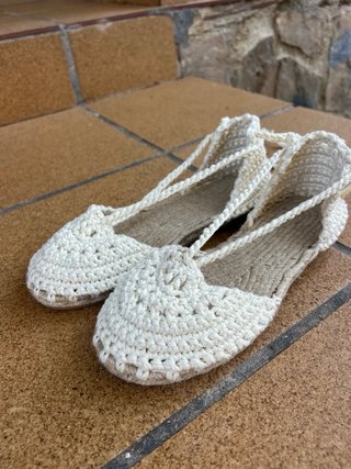 Alpargatas Crochet Hechas a Mano Talla 35-42