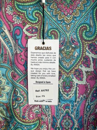 Kimono largo ANILA mangas murciélago