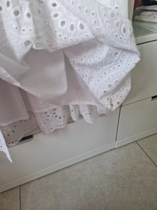 Vestito donna corto cotone bianco