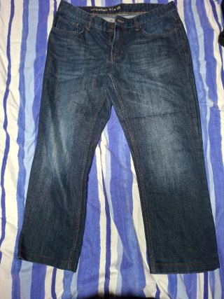 Pantalón vaquero recto azul