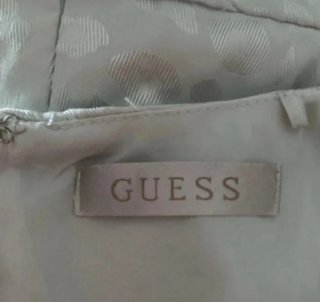 Vestido Guess Gris Perla Satinado Talla M