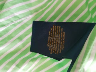 Camicia Ralph Lauren donna righe verdi custom fit