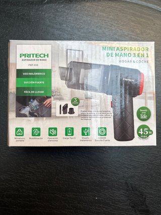 Mini Aspirador Pritech 3 en 1 Hogar y Coche