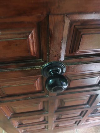 Puerta de madera maciza (sin marco)