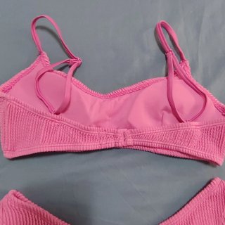 Bikini rosa texturizado Lefties estilo brasileño