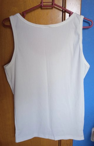 Camiseta tirantes blanca con logo