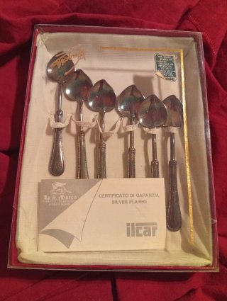 Set 6 Cucchiaini Vintage Silver Plated Ilcar
