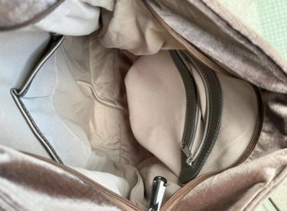 Borsa in velluto trapuntato