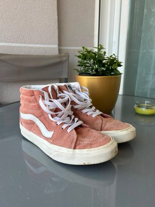 Zapatillas Vans Altas Rosas