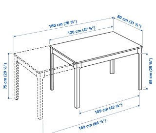 Mesa de comedor de madera