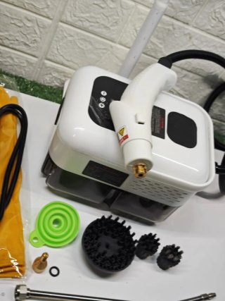 Limpiador Vapor Portátil 2500W + 6 Cepillos
