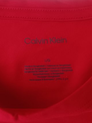 Camiseta Calvin Klein Logo Roja Talla L