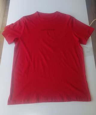 Camiseta Calvin Klein Logo Roja Talla L