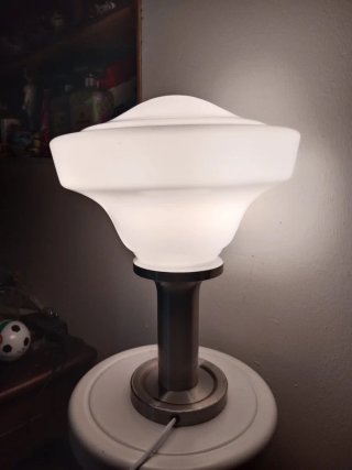 Lampada vintage vetro e metallo