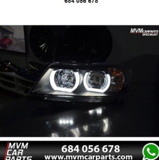 Faros Xenon Angel eyes Led para BMW Serie 3 E90 E9