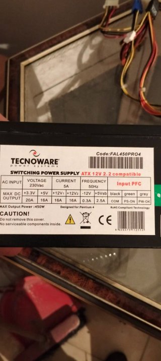 Alimentatore PC 230V-50Hz 2.5A