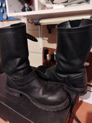 Botas Mayura Moto Cuero Negro