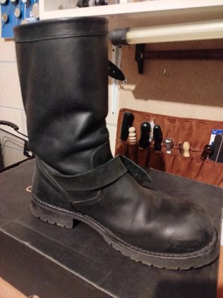 Botas Mayura Moto Cuero Negro