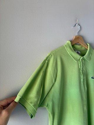 Polo Lacoste Verde Lima Talla M