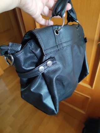 Bolso Negro Mujer Calavera Tachuelas