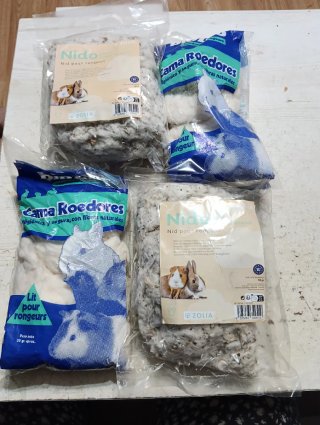 Algodón para cama de roedores Zolia